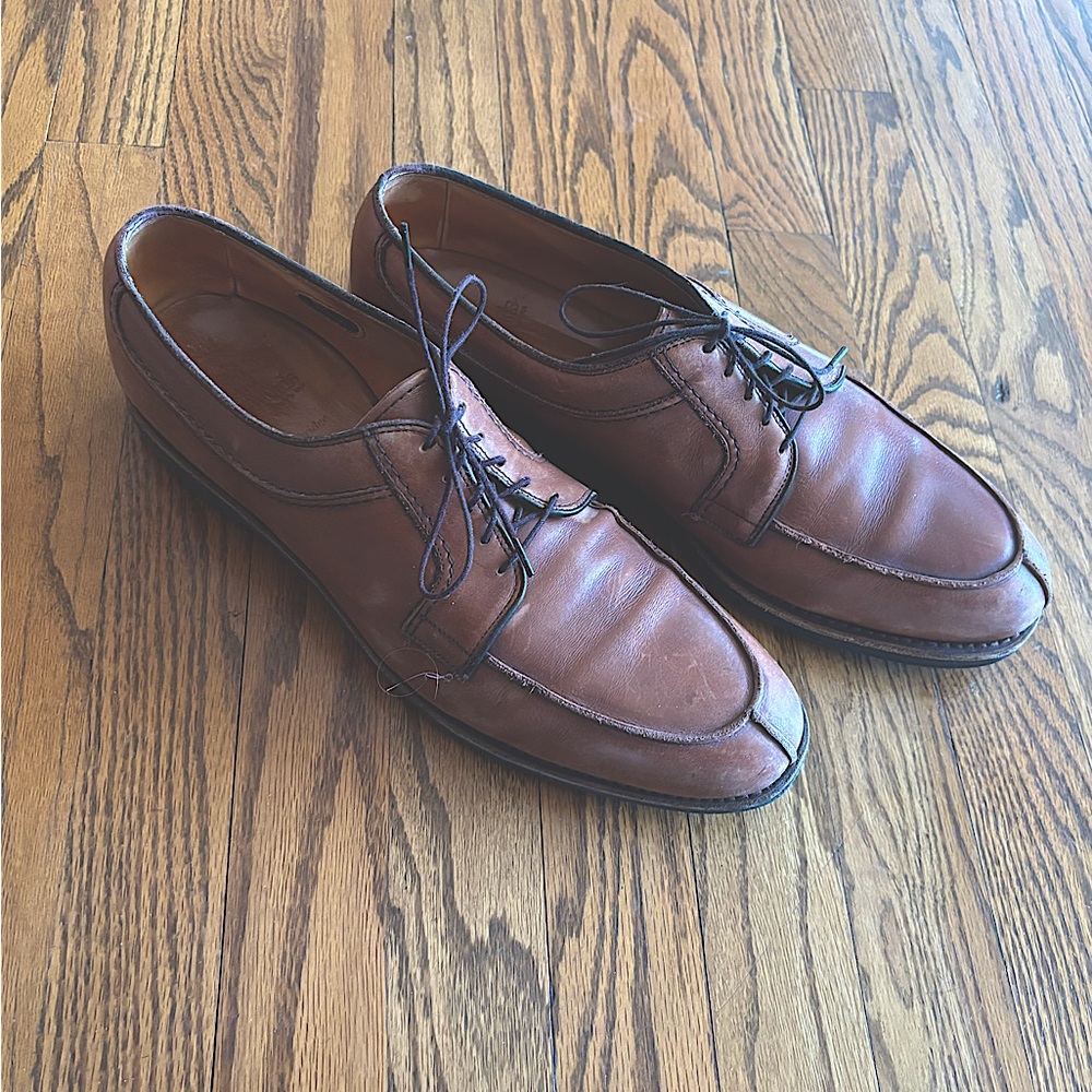 Allen Edmonds brown loafers